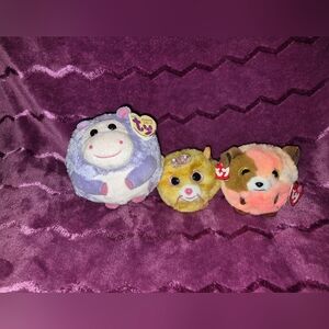 TY Beanie Ballz And Ty Puffies Plush Toy Lot